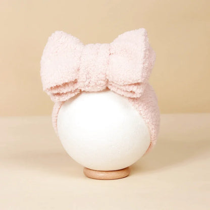 Bandeau Bébé Spécial Hiver en Pilou - Gros Nœud -  Coloris Divers