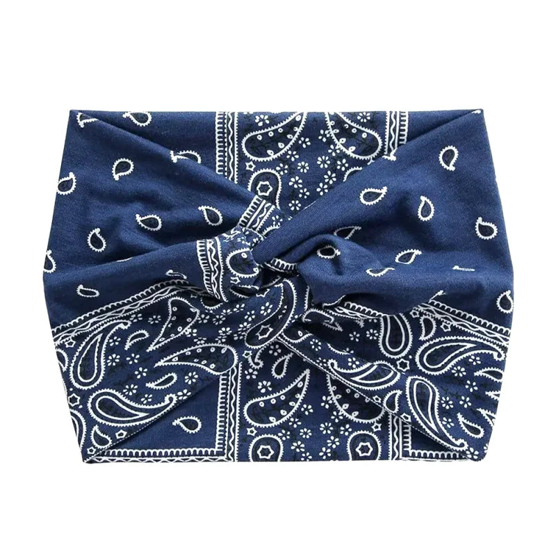 Bandeau Cheveux Extra-Large Effet Twisté - Motifs divers