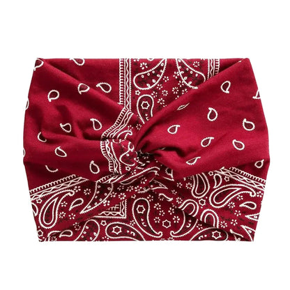 Bandeau Cheveux Extra-Large Effet Twisté - Motifs divers