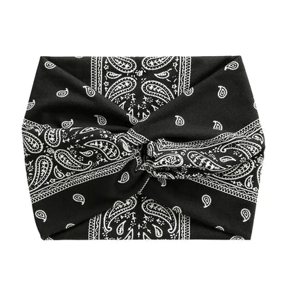 Bandeau Cheveux Extra-Large Effet Twisté - Motifs divers
