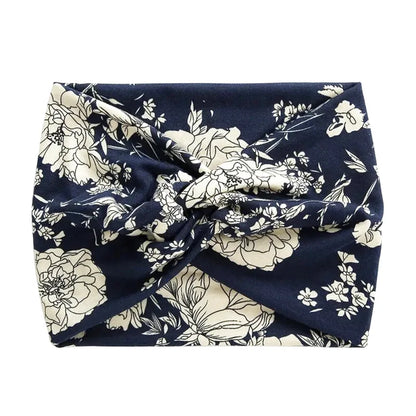 Bandeau Cheveux Extra-Large Effet Twisté - Motifs divers