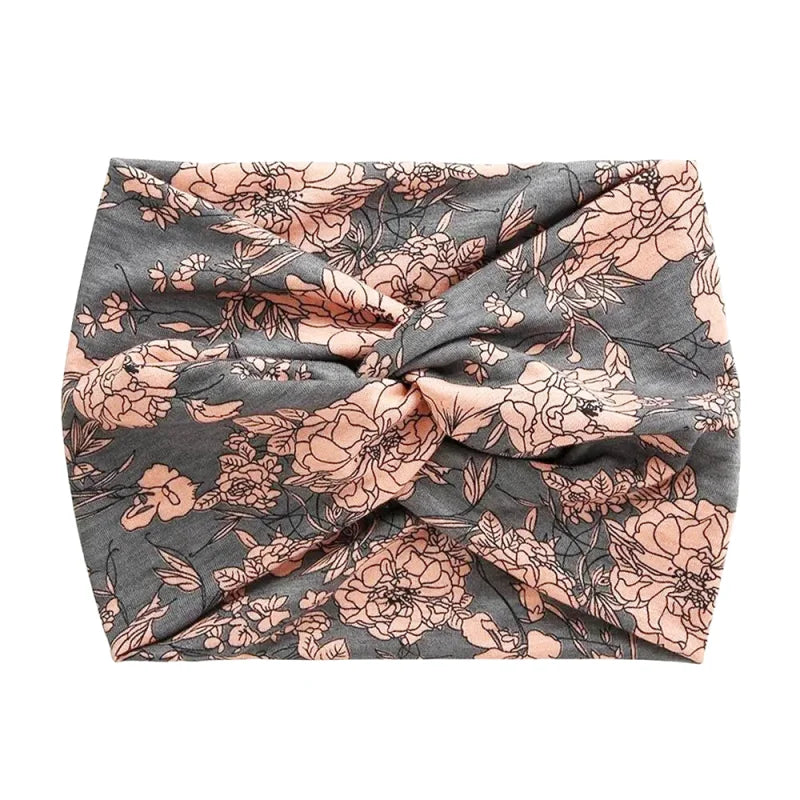 Bandeau Cheveux Extra-Large Effet Twisté - Motifs divers