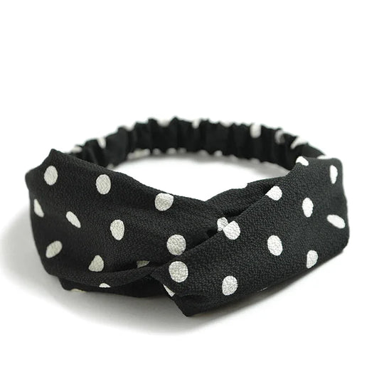 Bandeau Cheveux Retro - Motif Petits Pois