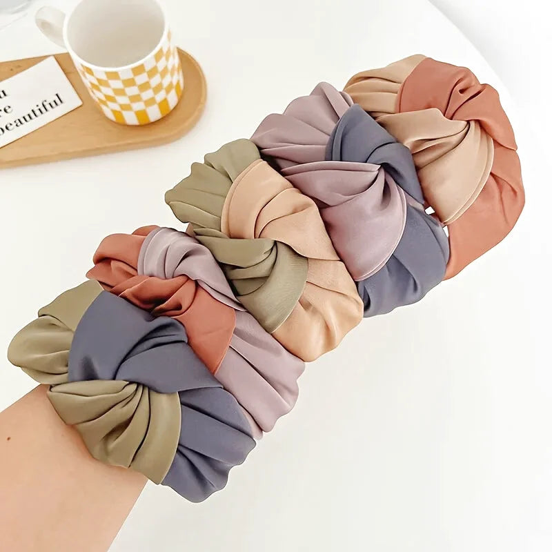 Bandeau - Serre-tête Bicolore Satin