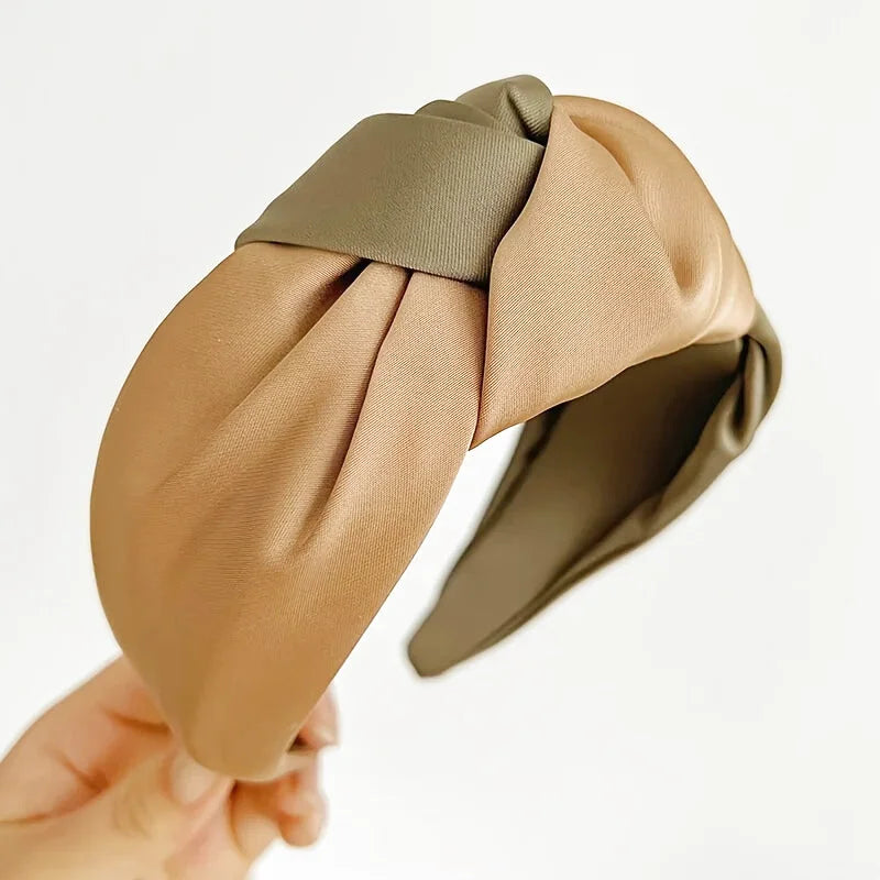Bandeau - Serre-tête Bicolore Satin
