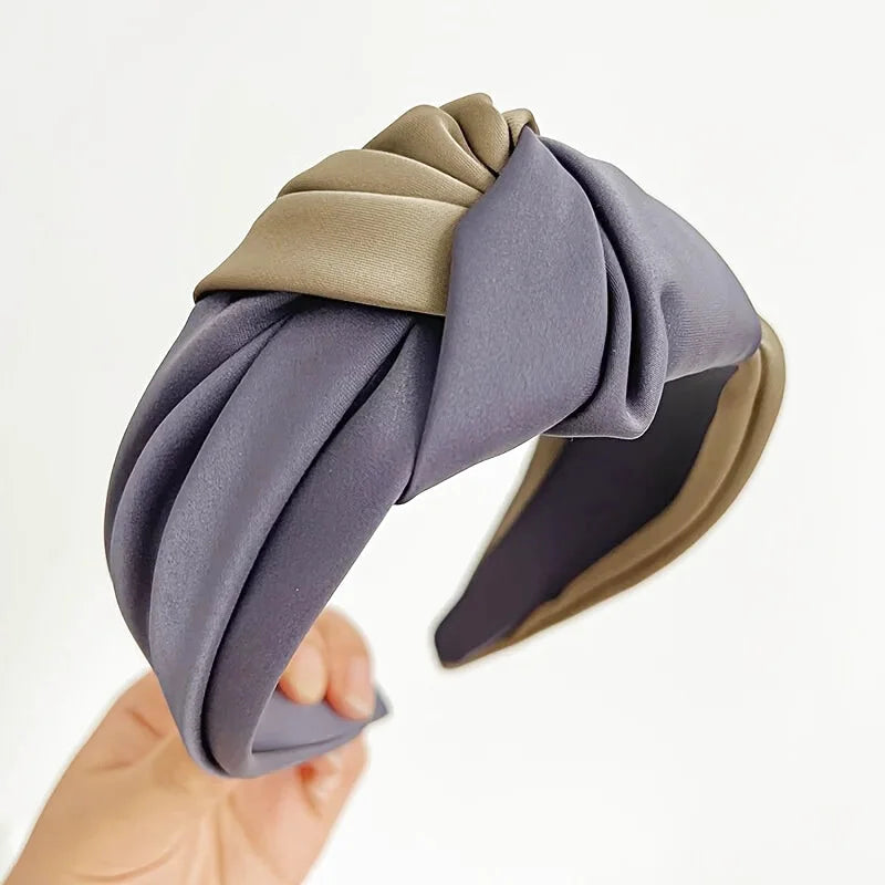 Bandeau - Serre-tête Bicolore Satin