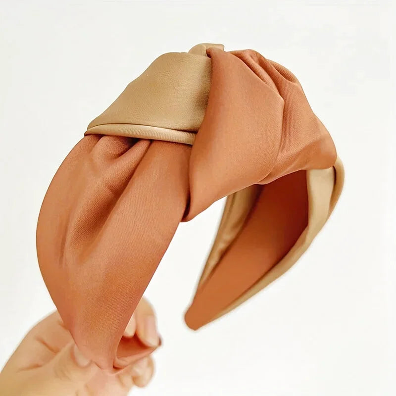 Bandeau - Serre-tête Bicolore Satin