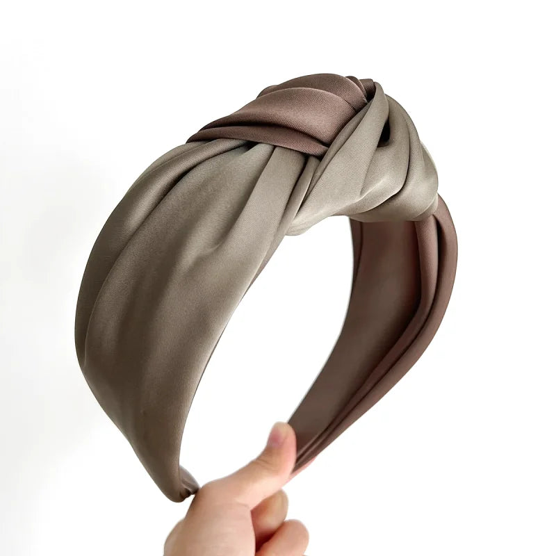 Bandeau - Serre-tête Bicolore Satin