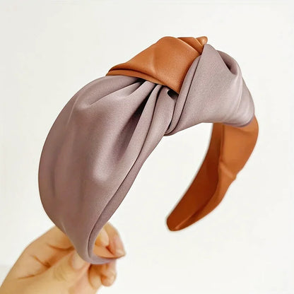 Bandeau - Serre-tête Bicolore Satin