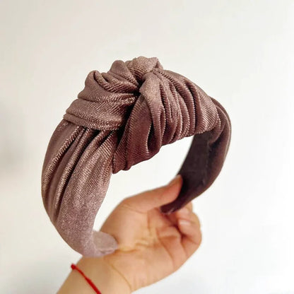 Bandeau - Serre-tête en Velours avec Nœud - Coloris Divers