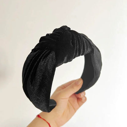 Bandeau - Serre-tête en Velours avec Nœud - Coloris Divers