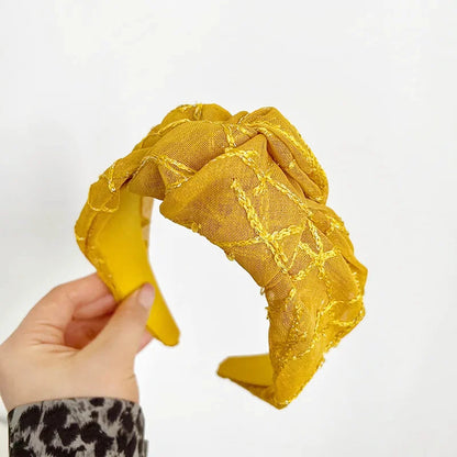 Bandeau - Serre-tête Gros nœud texturé - Style Vintage