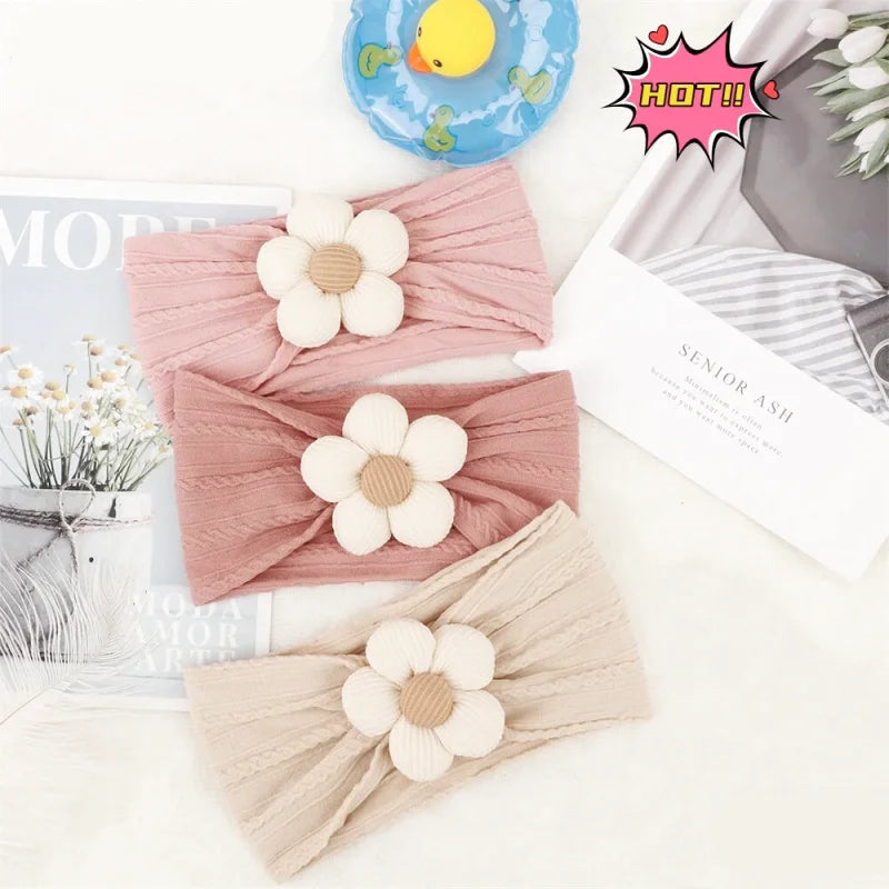 Lot de 3 Bandeaux Bébé avec Fleurs