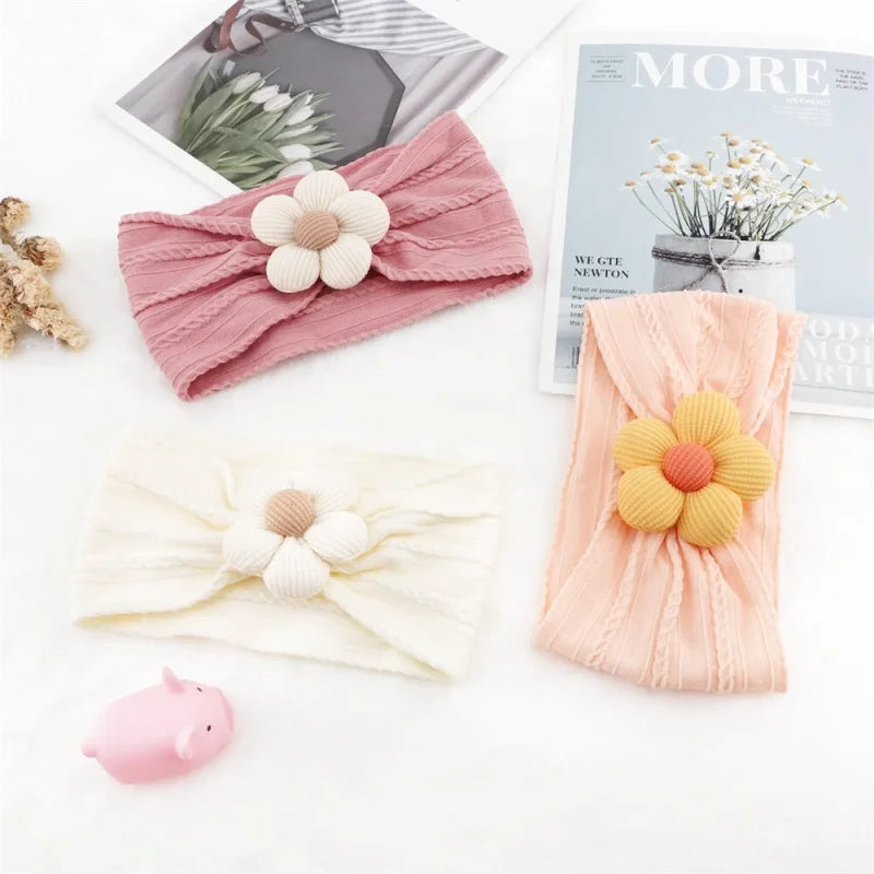 Lot de 3 Bandeaux Bébé avec Fleurs