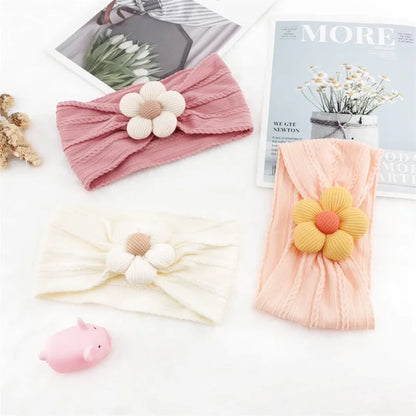 Lot de 3 Bandeaux Bébé avec Fleurs