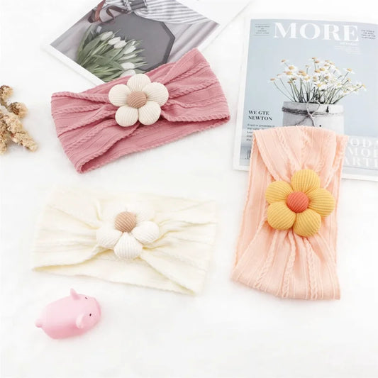 Lot de 3 Bandeaux Bébé avec Fleurs