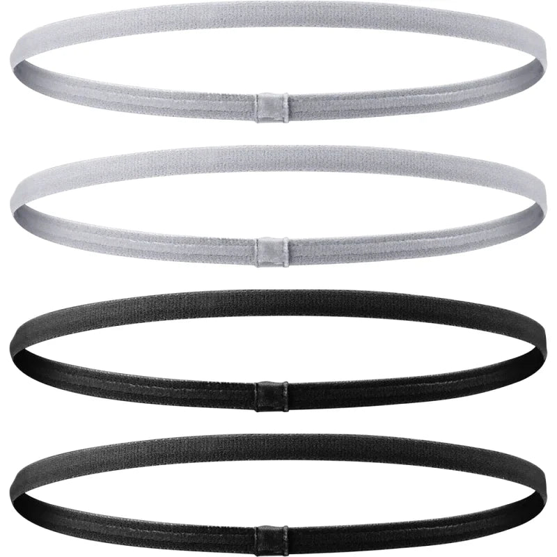 Lot de 4 Bandeaux Fins Sport Unissexe