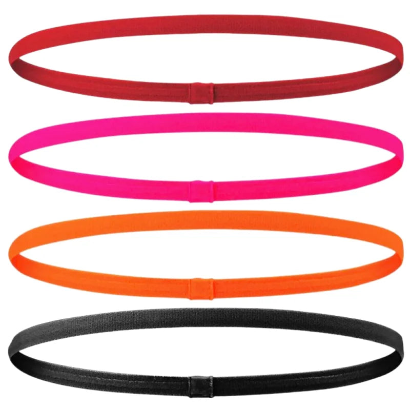 Lot de 4 Bandeaux Fins Sport Unissexe