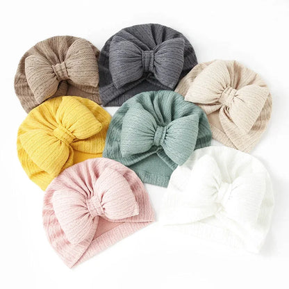 Turban Bébé Mignon - Gros Nœud - Divers Coloris