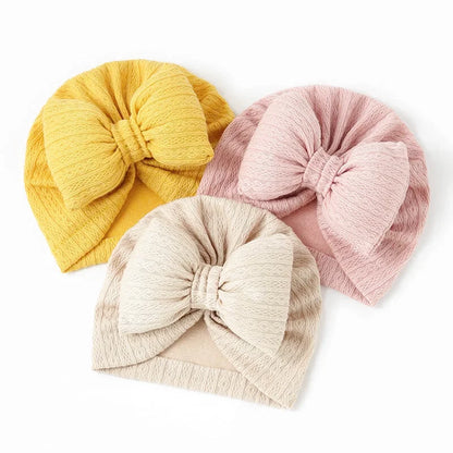 Turban Bébé Mignon - Gros Nœud - Divers Coloris